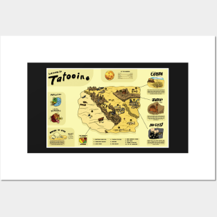 Tatooine Map Posters and Art